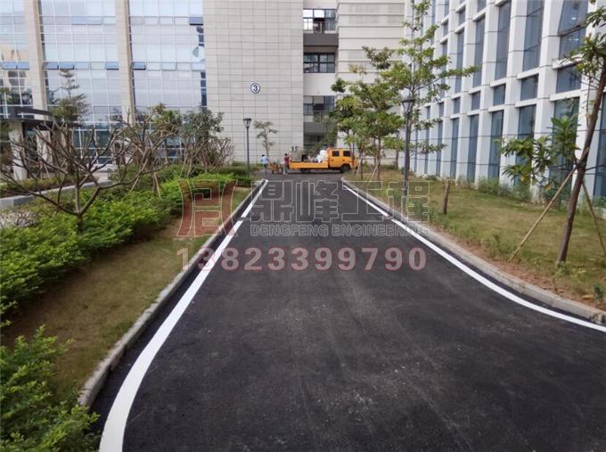 深圳坑梓理邦园区道路标线工程