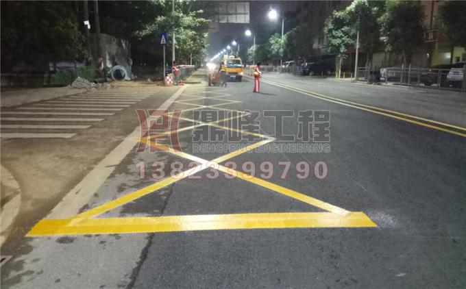 深圳兴业西路标线工程