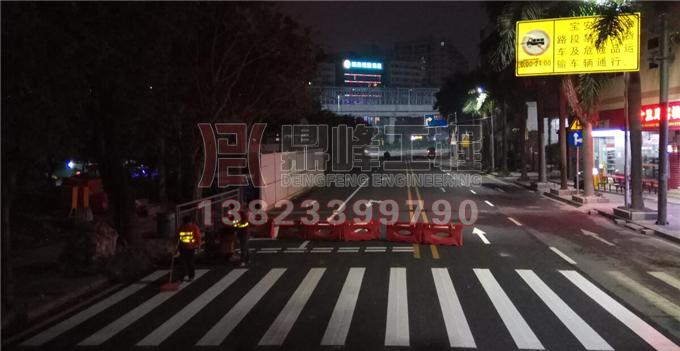 深圳宝安大道标线改造划线工程