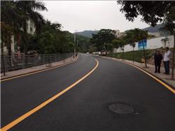 金洪工业园道路热熔划线工程|道路划线|停车场设计划线|车位划线|热熔标线|划线施工队|划线价格方案|深圳鼎峰交通工程有限公司