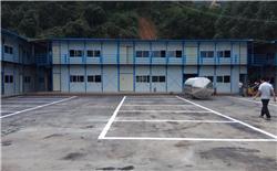 龙盛沥青搅拌站办公室车位划线|道路划线|停车场设计划线|车位划线|热熔标线|划线施工队|划线价格方案|深圳鼎峰交通工程有限公司