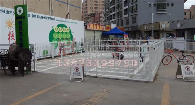 深圳公明便民自助充电桩车位划线