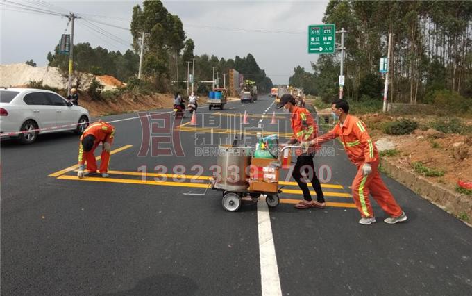 雷州X699县道龙门至那双段道路划线工程