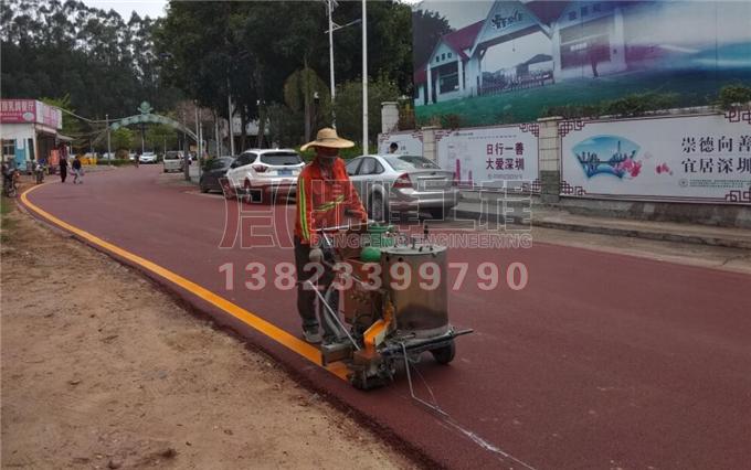 光明农场大观园道路划线