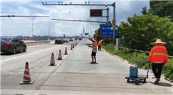 湛江海湾大桥标线工程|道路划线|热熔标线|划线施工队|划线价格方案