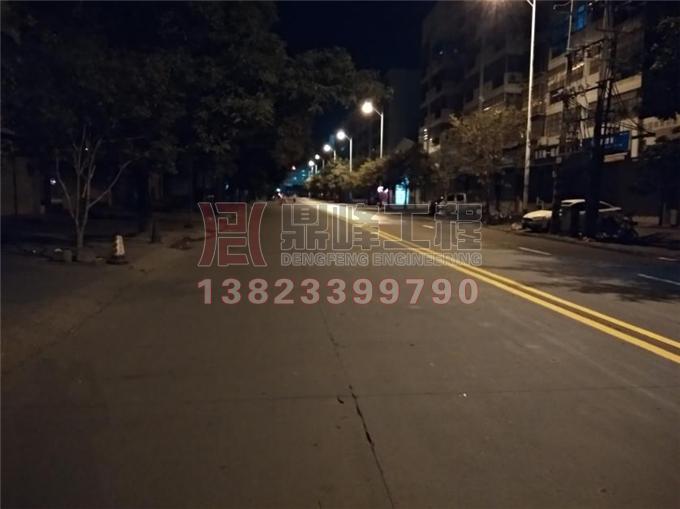 金旺路道路标线划线施工