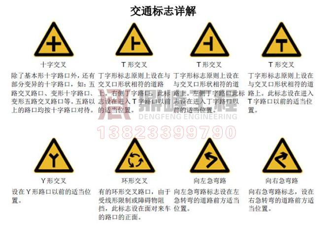 交通标志道路交通标识牌图解