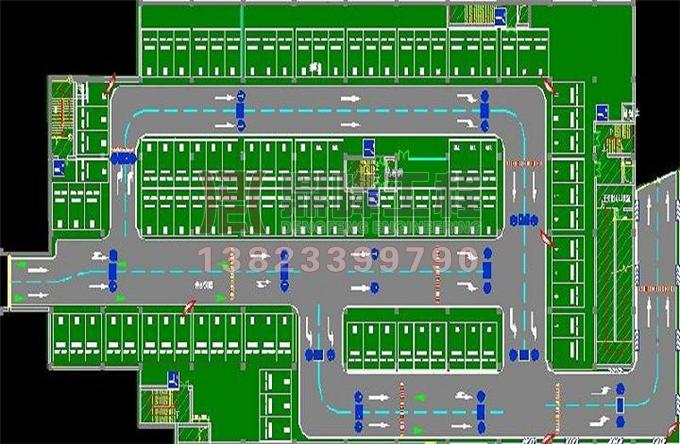 地下车库停车场图纸设计效果